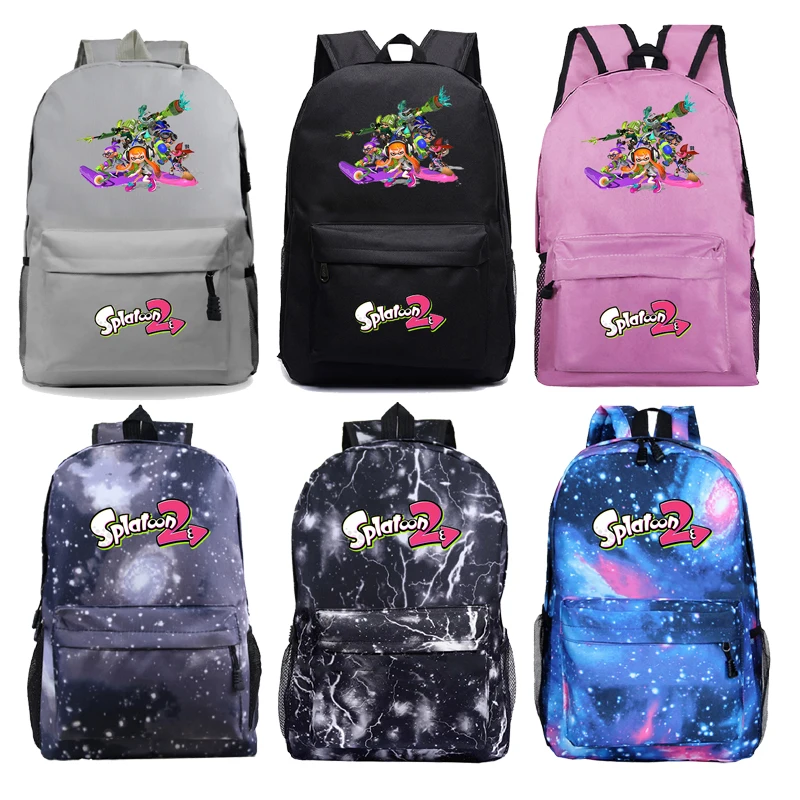 

Popular Splatoon Monster School Bag mochila School Backpacks Girls Boys Toddler Bag Kids Book Bags Teens Unisex Daily Backpack
