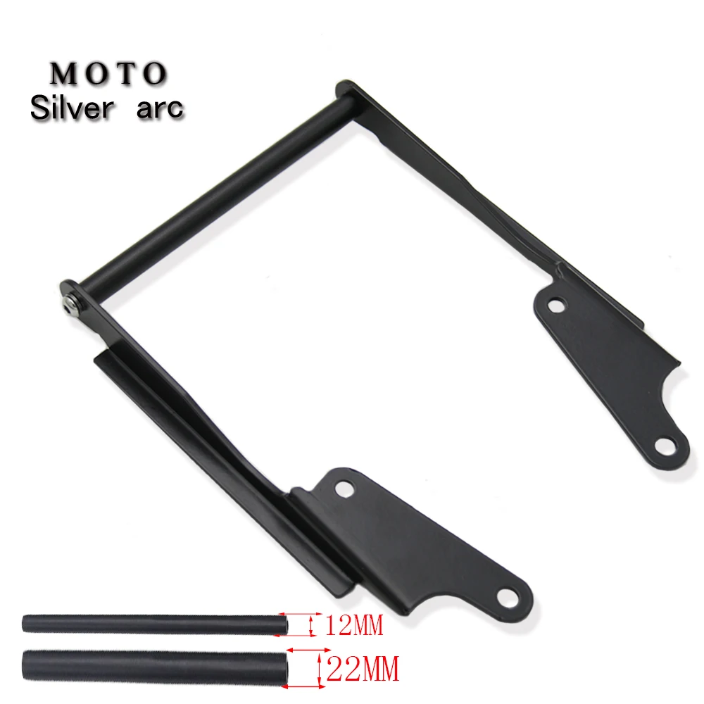 

For Yamaha MT 09 MT09 Plotter 900 2017 2016 motorcycle GPS Smart Phone Navigation Mount Mounting Bracket Adapter Bracket BLACK