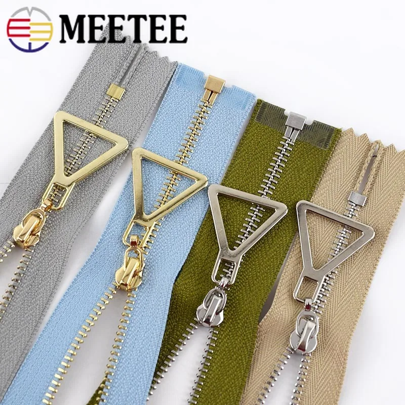Meetee 2 шт. 20-70 см 3 # металлическая молния закрывающаяся открывающаяся