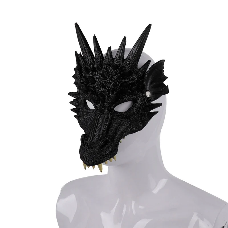 4D синий дракон маска на пол-лица маска на Хеллоуин вечерние украшения Мягкая Косплей пугающая маска на Хэллоуин для детей подростков