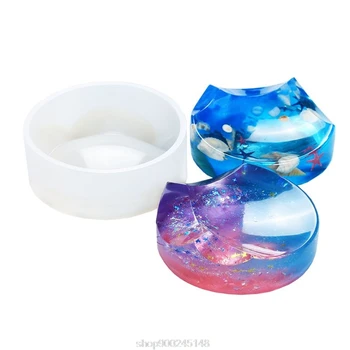 

DIY Epoxy Resin Crafts Desk Table Storage Holder Jewelry Organizer Ring Earrings Ashtray Molds Decoration N05 20 Dropshipping