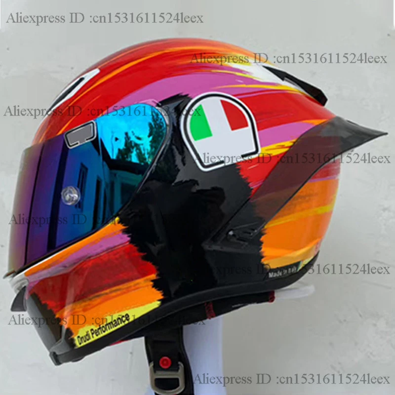 Casco De Moto De Cara Completa Pista Gp R Yama Haa Graffiti Casco De Fibra De Vidrio De Motocross Con Aleron De Cola Grande Aliexpress Automoviles Y Motocicletas