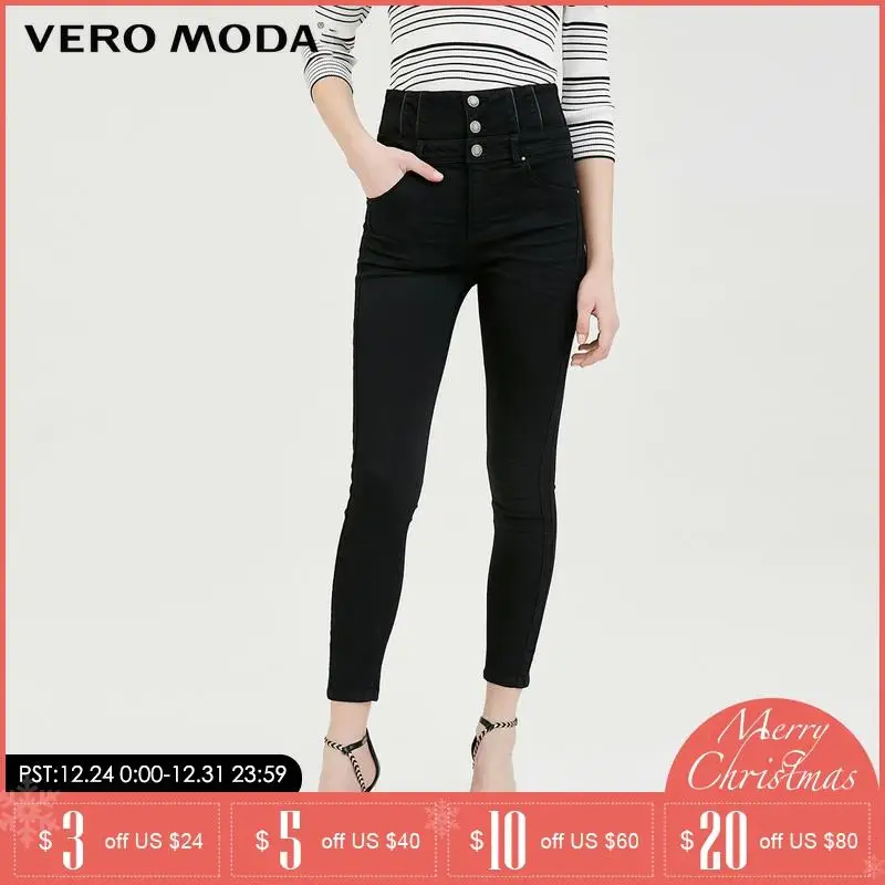 Vero Moda новые джинсовые брюки карандаш длиной до щиколотки с высокой талией для