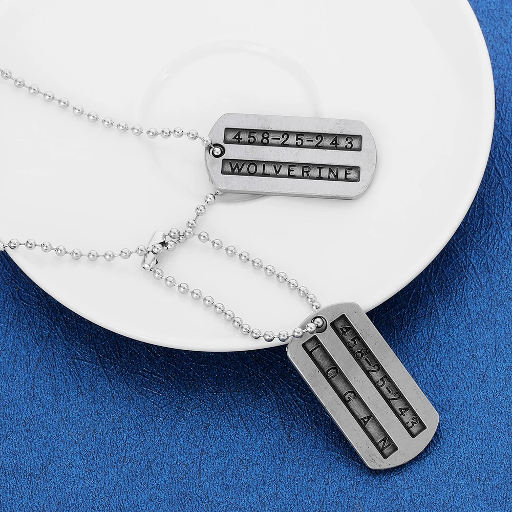 Disney Marvel Movie X-men Origins: Wolverine Pendant Necklace Logan Hang  Tag Neck Chain Fans Collection Commemorative Jewelry - Necklace - AliExpress