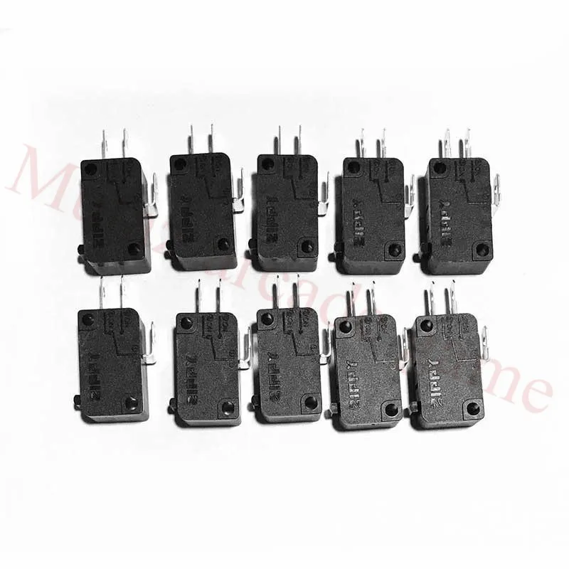 10Pcs Di Ricambio 3 Terminali Attuatore Micro-Switch Microinterruttori Per Arcade Pulsante Joystick Mama Macchine