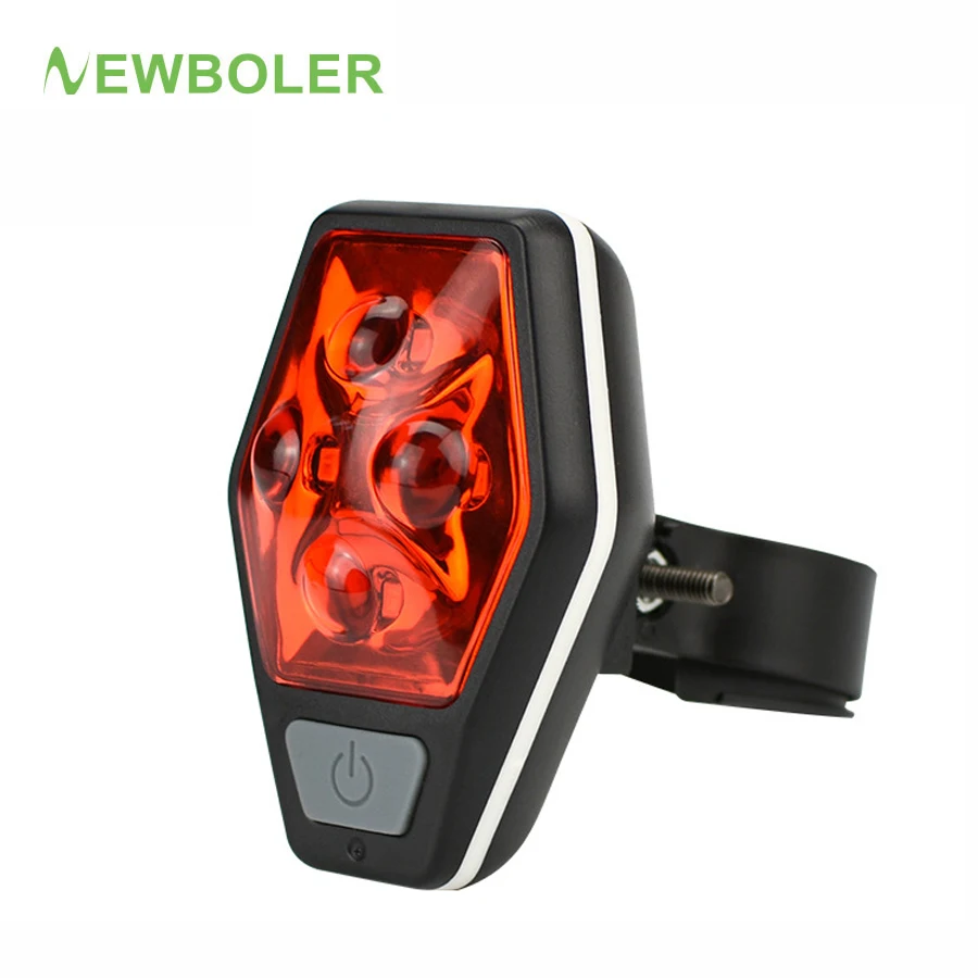 Newboler Mtb Road Bike Led Rear Tail Light Bicycle Taillight Cycling
