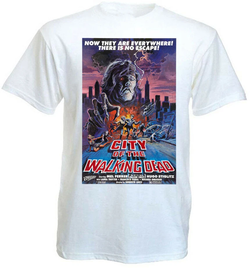 Футболка Город ходячих мертвецов белая постер фильма все размеры Ver.1 летняя