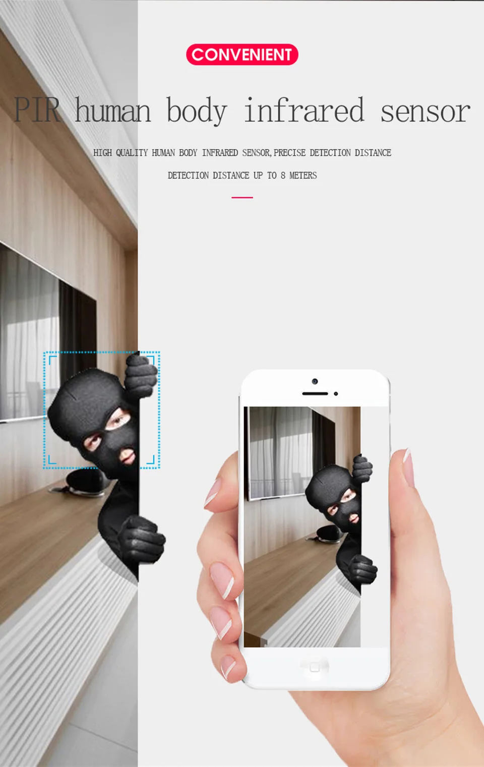 DAYTECH безопасность WiFi аккумулятор камеры 1080P беспроводной домашний CCTV монитор сетевой запись двухстороннее аудио Full HD 720P Обнаружение движения