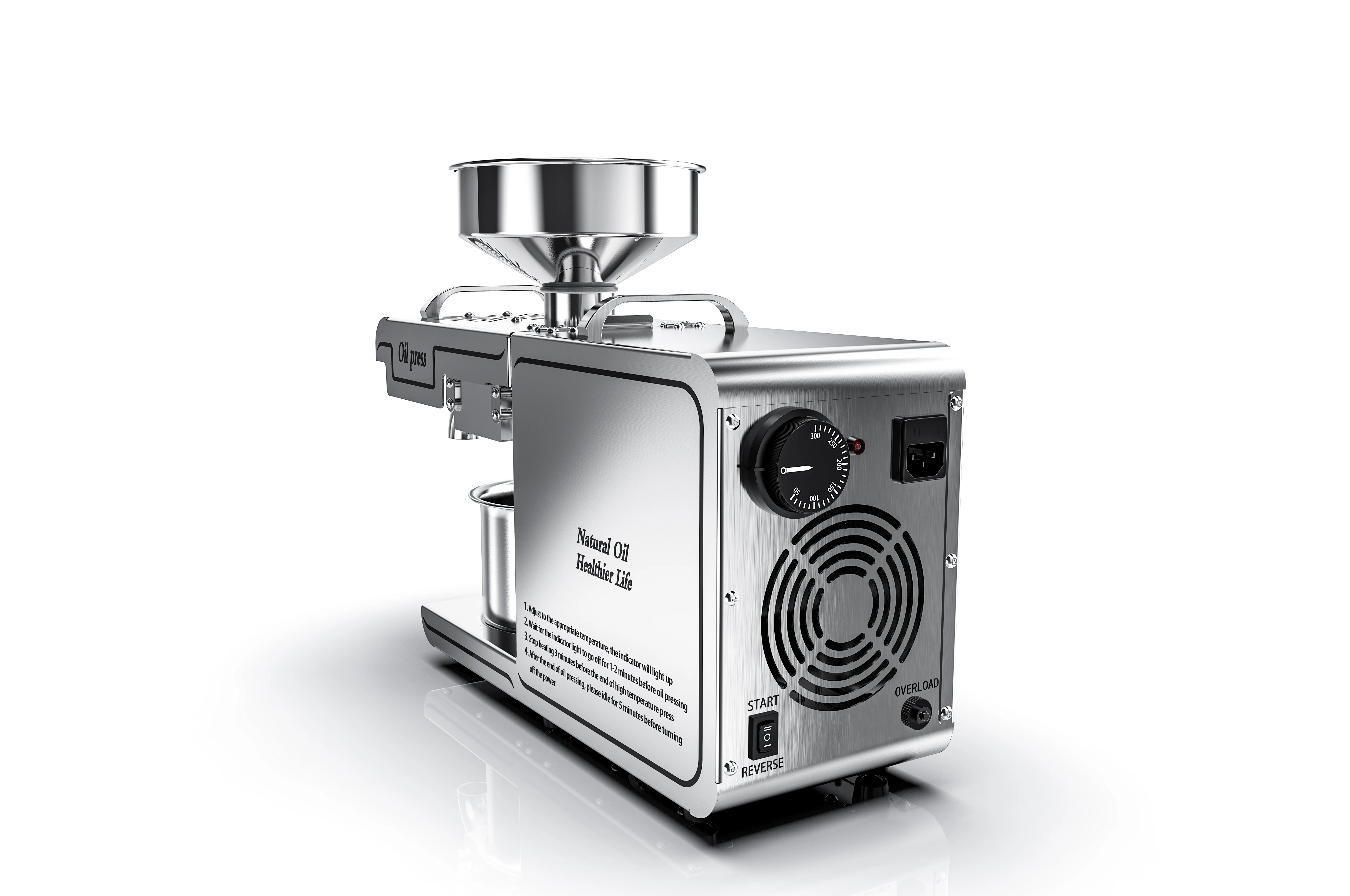 US $277.10 220VHeat and Cold home oil press machine pinenut cocoa soy bean olive oil press machine high oil extraction rate