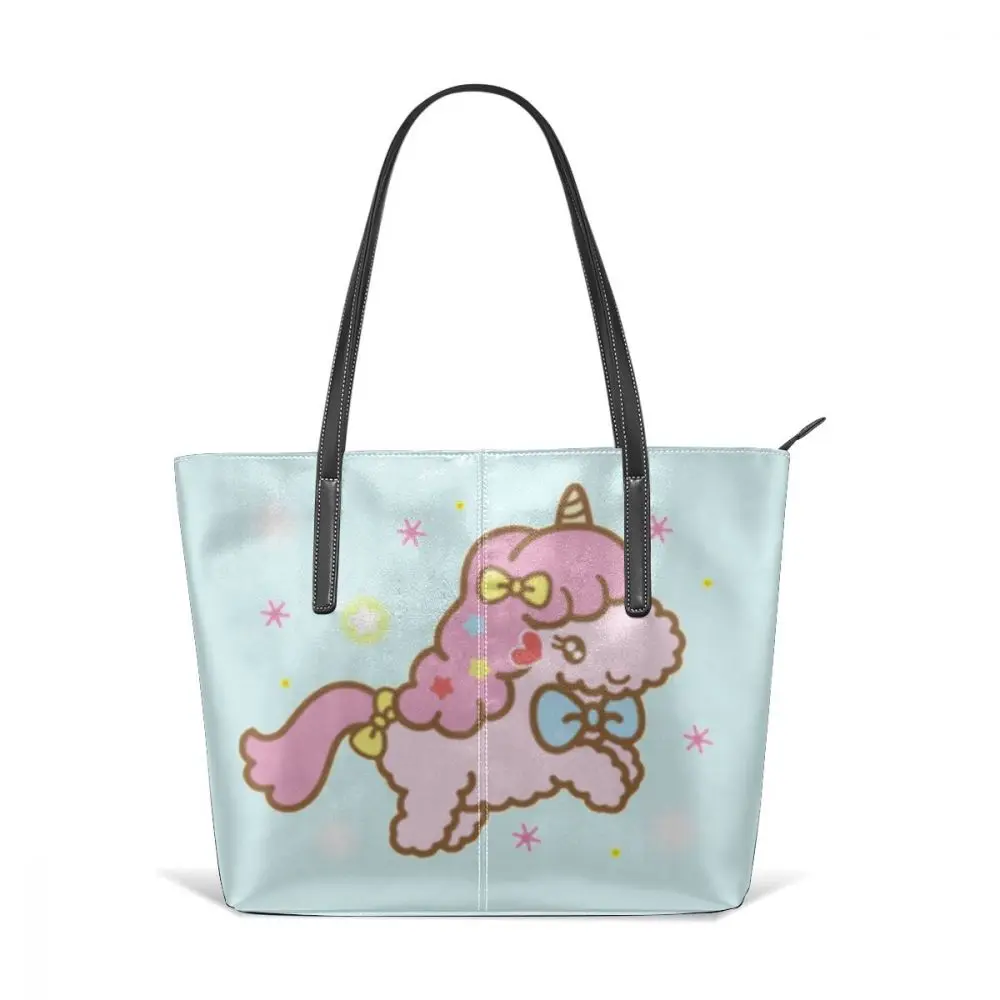 Sanrio Сумочка кавайный топ-Ручка Сумки подростковая Свадебная кожаная сумка высокого качества трендовый узор женские широкие женские сумки