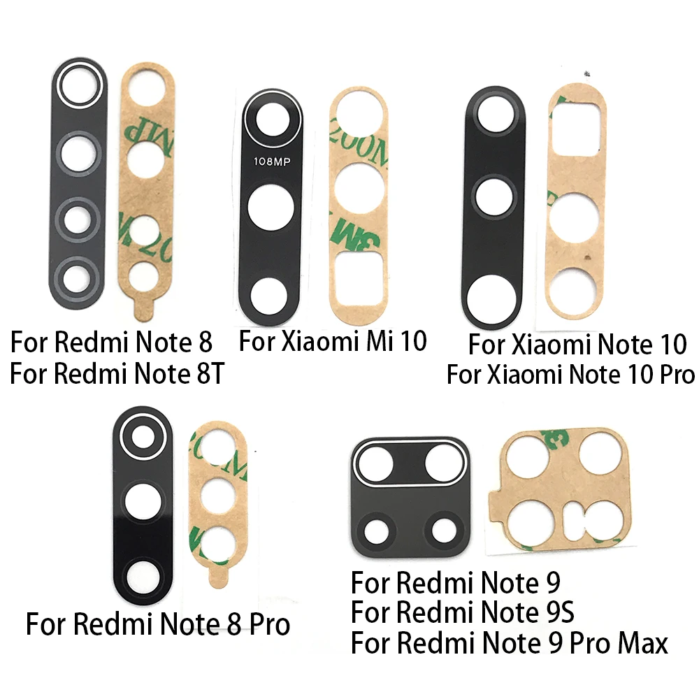 Крышка для объектива задней камеры с клеем Xiaomi Mi 11 10T Lite Redmi 9C 9A Note 9S 10 8 Pro 10S 100 шт. |