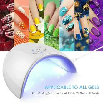 

36W Nails Dryer Acrylic Curing Spa Professional DIY Portable Gel Art Manicure Polish USB Powered LED UV Lamp Timer Tools