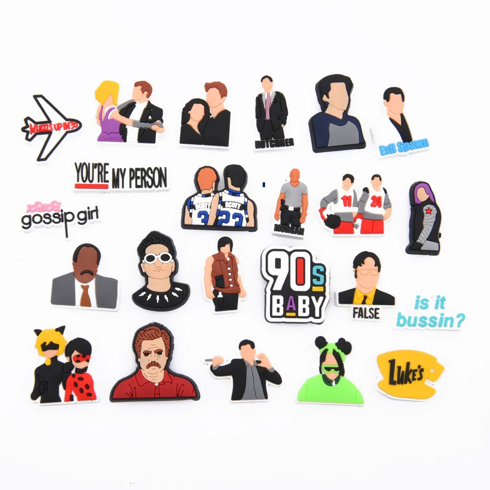 

Новые оригинальные подвески для обуви в стиле знаменитостей Superstar, популярный певец, аксессуары для обуви из ПВХ, знаменитость для мужчин и женщин