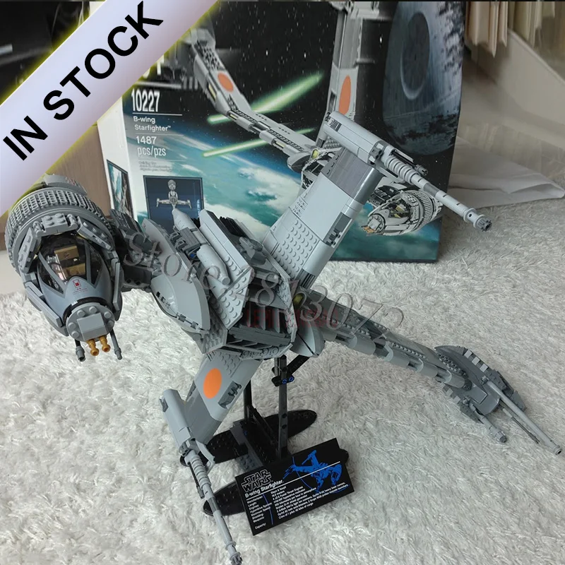

In Stock 05045 The B-wing Star fighter 1487pcs Star Movie Wars Model Building Blocks Compatible with 10227 Toys