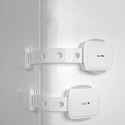 Serrure de sécurité pour enfants, 5 pièces, Protection pour porte d'armoire, fenêtre en plastique, garde robe, couvercle de serrure de réfrigérateur 