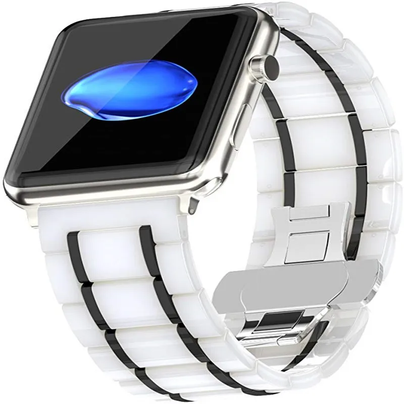 Новый керамический ремешок для часов Apple Watch 5 4 3 2 1 изысканный браслет из