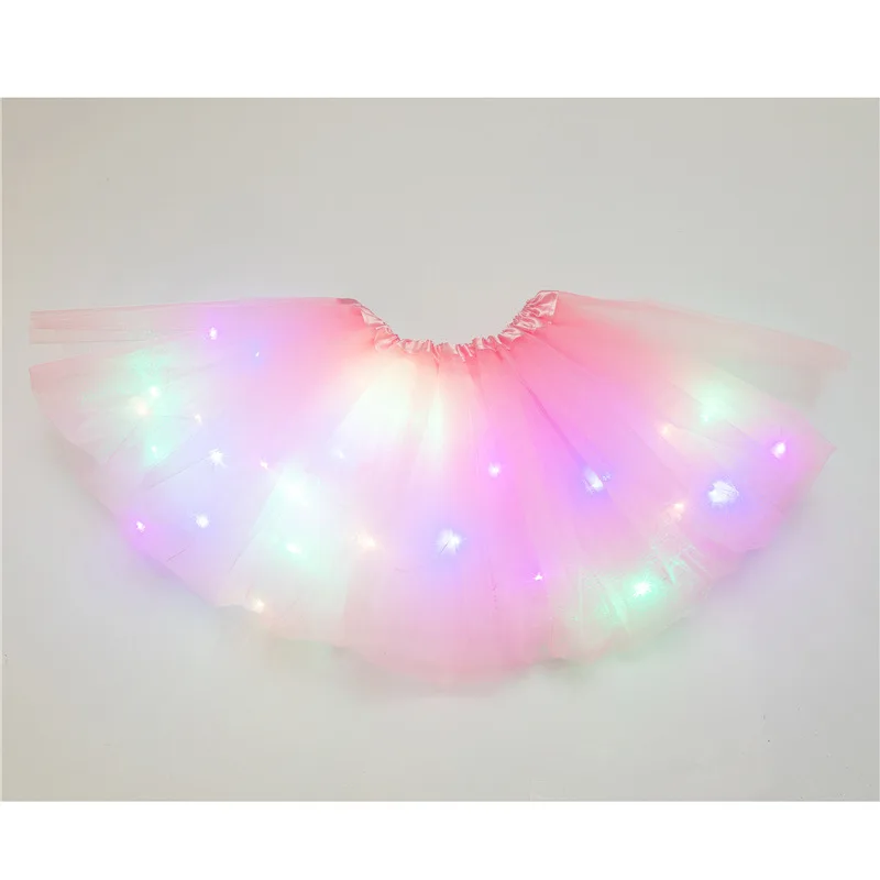 

Kids and adult women Tutu Skirt Glitter Clothes Pettiskirt Princess ball gown Tulle Dancewear led Light Ballet Party miniskirt