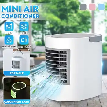 

7 Color Night Light Create Design Air Cooling Fan Machine Home Car Office USB Mini Portable Humidifier Desktop Air Conditioner