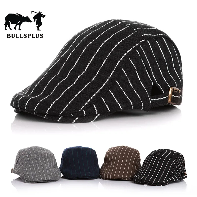 Весна и осень детская шапка классические автомобильные брелки с логотипом для детей полосатая шляпа "Бейли" с уточкой для язык Кепка в британском стиле