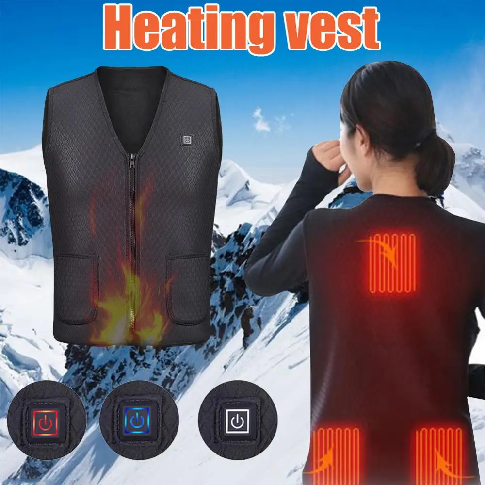 

Electric Heating Vest USB Charging Winter Cold-Proof Warm Heating Clothes for Men and Women 40P