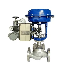 1/2 дюймовый воздушный модулирующий клапан взрывозащищенный 4-20mA модулирующий позиционер SS304 ANSI фланец 150LB однодействующий