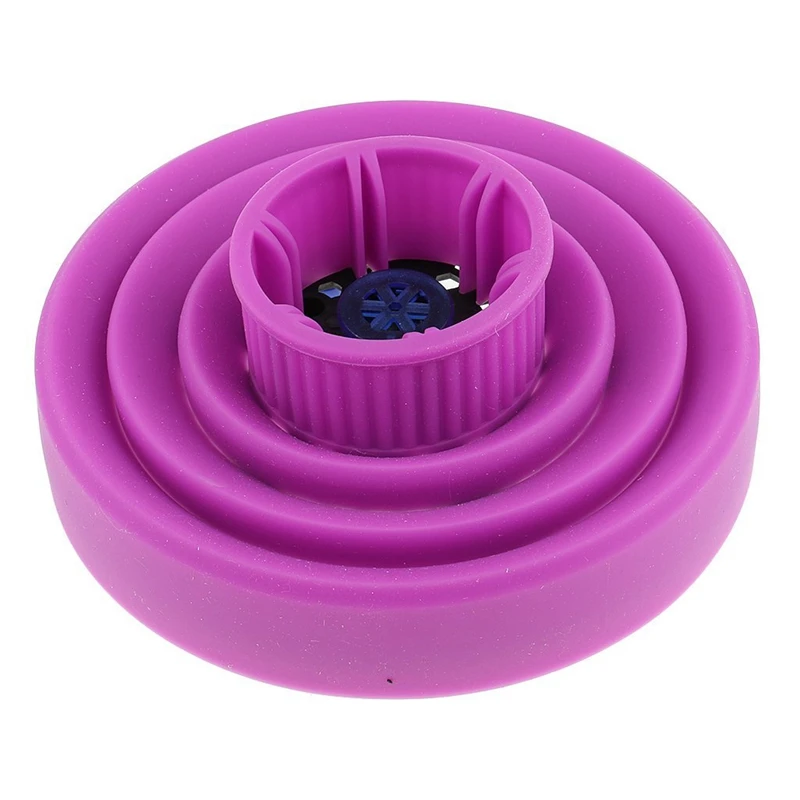 Universal Collapsible Nano silica gel Hair Dryer Blower Diffuser Hairdressing Styling Tool- Purple