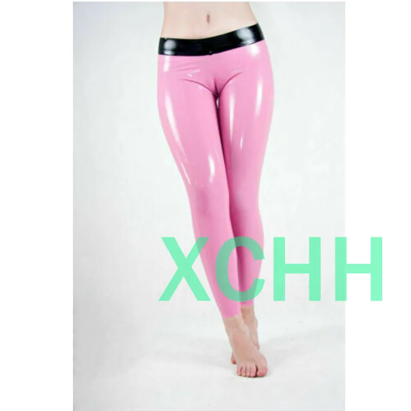 

Sexy Latex Women Pants Handmade Women Rubber Trousers New Style Fetish Femals Rubber Latex Pants No Socks No Zip