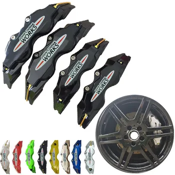 

KUNBABY ABS Plastic With Works John Logo Disc Brake Caliper Covers Size L/M/S Car Styling For Mini Free Shipping