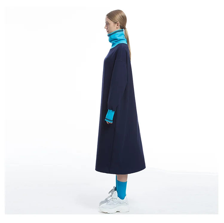 IRINAFC12 FW коллекция негабаритных длинное водолазка Повседневное платье для женщин