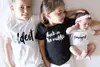 Sibling Shirts Set of 3 Big Middle Little Oldest Middle Youngest 3rd Baby Youngest Baby New Addition New To The Crew Tops Tee 3