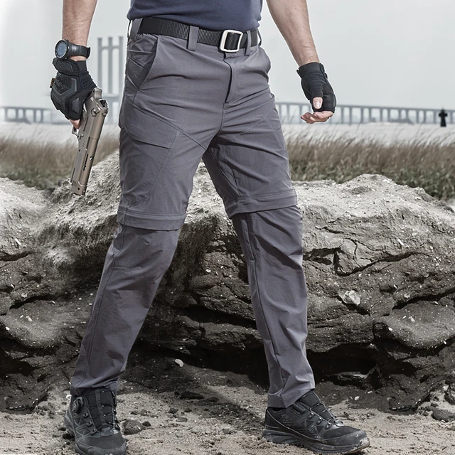 Detachable Outdoor Tactical Quick Dry Pants Men Tactical Trousers