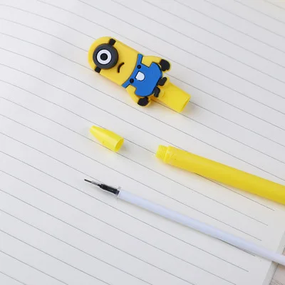 Милая kavii желтая гелевая ручка с миньонами 0,5 мм черные чернила милые Мультяшные ручки креативные стационарные офисные школьные принадлежности для творчества