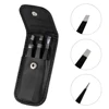 3 PCS/Set Eyebrow Tweezers Stainless Steel Point Tip/Slant Tip/Flat Tip Hair Removal Makeup Tools Accessory with Black Bag Case 1