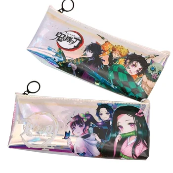 

1Pc Anime Demon Slayer Kimetsu No Yaiba Pencil Case Cute Zipper Pencil Bag Pencil Box Kids Stationery Gift Learning Supplies