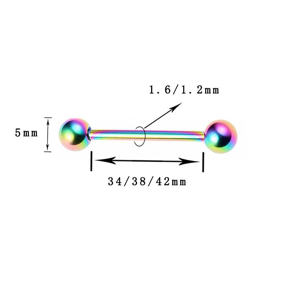 80X/набор, цветной шарик из нержавеющей стали, пирсинг-штанга для языка, кольцо на кнопке, хирургический пирсинг, Сексуальные Ювелирные изделия для тела для женщин, пирсинг в пупок