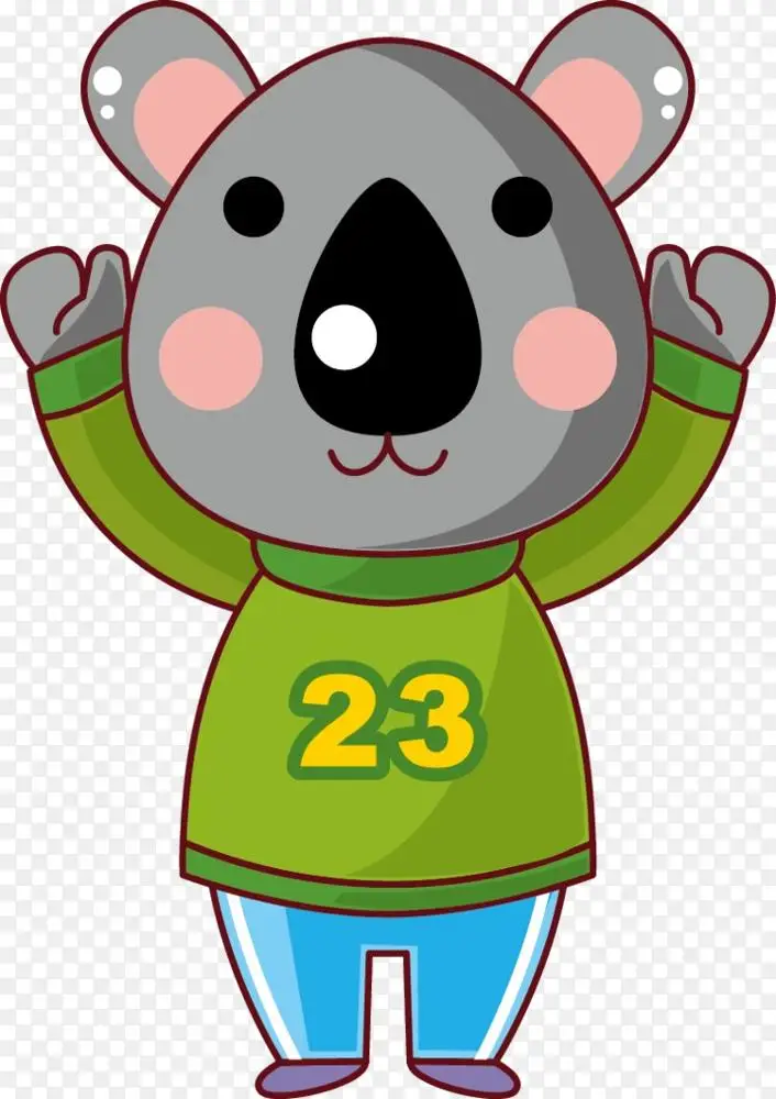 考拉大熊猫卡通插图-卡通考拉