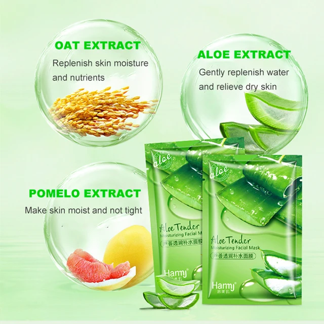 30PCS/Lot BIOAQUA Skin Care Sheet Mask Aloe Olives Pomegranate Seaweed Batch Facial Mask Korean Face Care Green Tea Mask 2