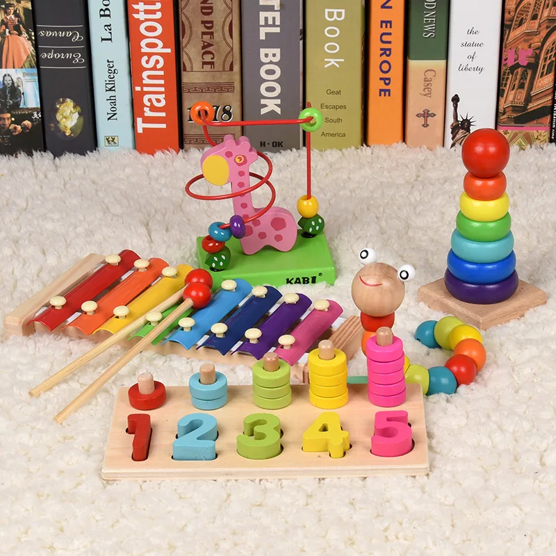 

Intelligence Early Education Children 1-2-3-Year-Old Bead-stringing Toy Toy Baby Yi Infant Beaded Bracelet Bead-stringing Toy 10