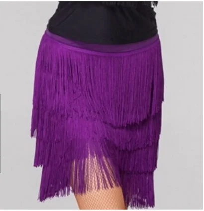 Женская четырехслойная юбка с бахромой, танцевальная юбка для латиноамериканских танцев, костюмы для профессиональных соревнований, лето 2022