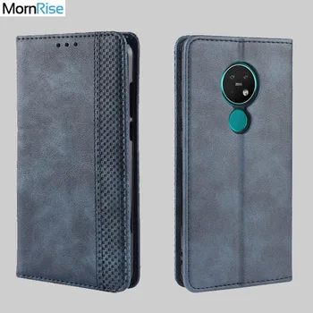 

For Nokia 7.2 / 6.2 Case Book Wallet Vintage Slim Magnetic Leather Flip Cover Card Stand Soft Cover Luxury Mobile Phone Bags