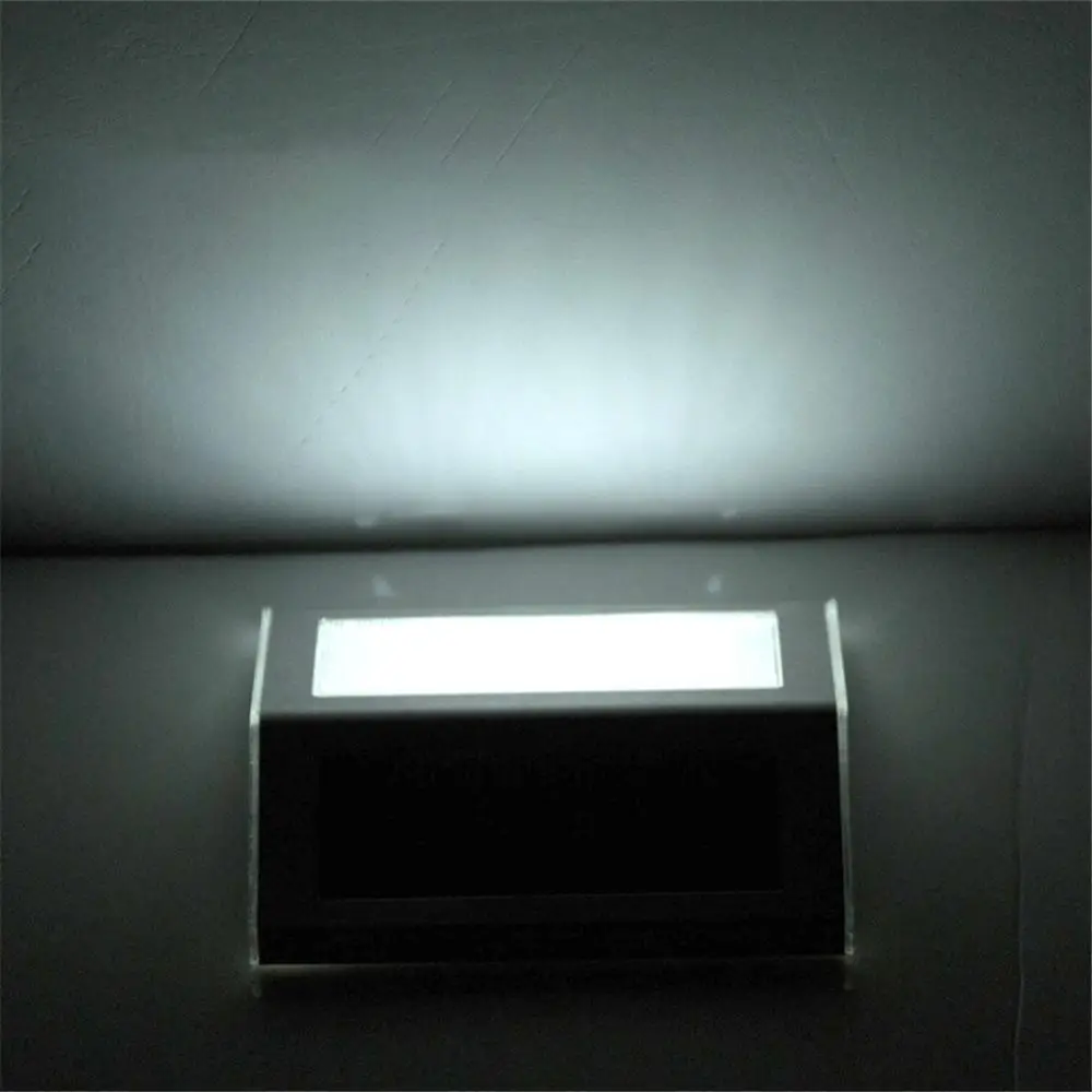 Stainless Steel 2LED Solar Light Waterproof Outdoor Solar Power Garden Light Energy Saving Courtyard Pathway Solar Led Wall Lamp