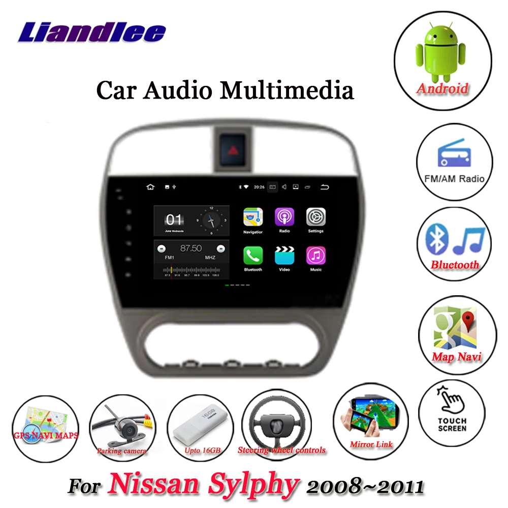 Автомобильная система Android для Nissan Sylphy 2008 2009 2010 2011 мультимедийный стерео плеер