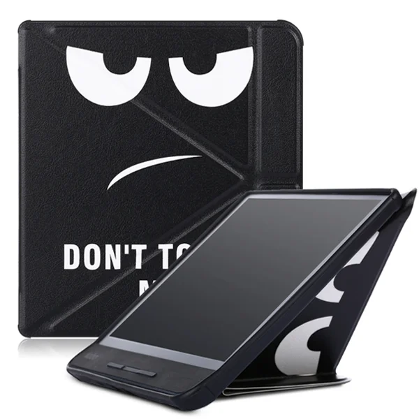 Big eyes Чехол funda для Kobo Libra H2O 7 дюймов Мульти Складная подставка из искусственной кожи чехол для Kobo libra H2o sleepcover - Цвет: Big eyes