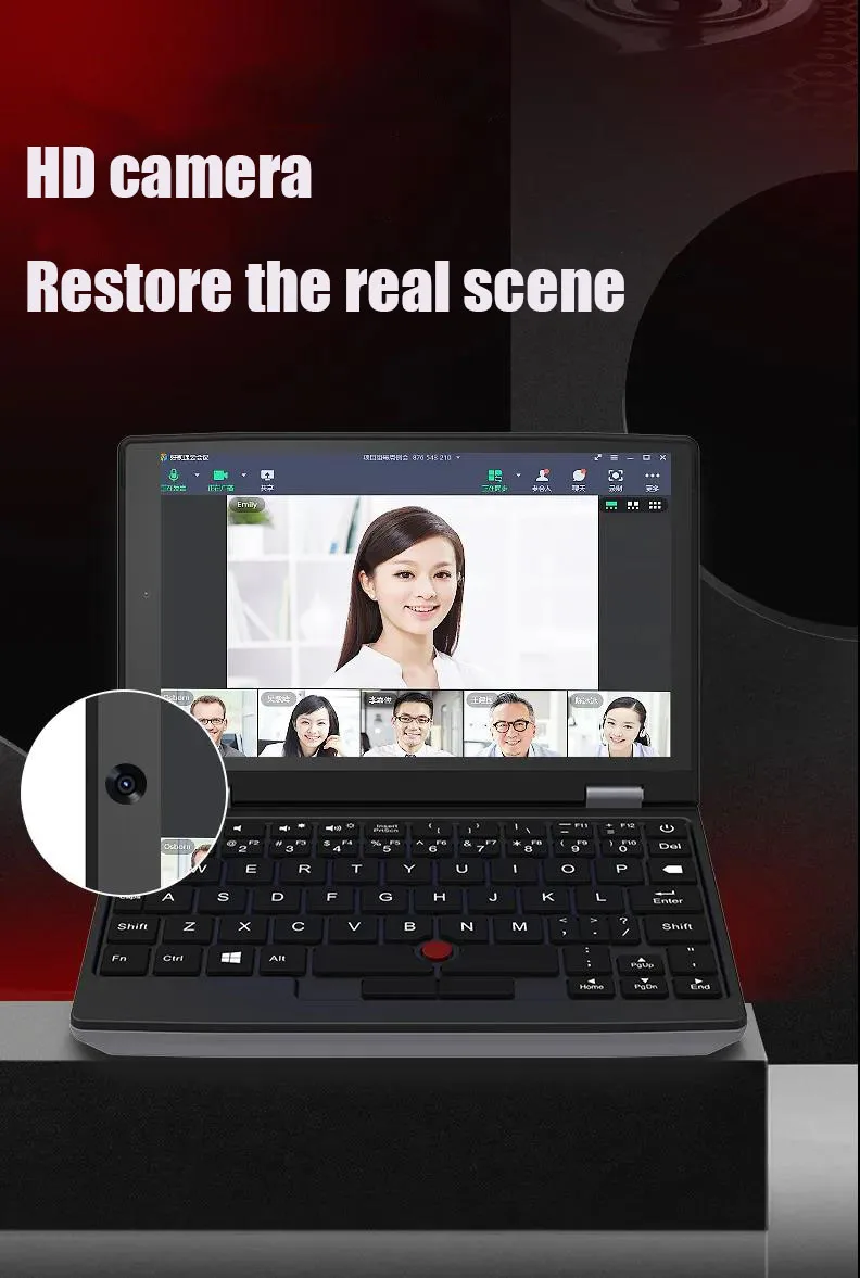 Mini ordenador portátil con pantalla táctil de 7 pulgadas, portátil de cuatro núcleos, para oficina y negocios, J3455 producto nuevo, 8G, 2021G, 128G y 256G, 512 - Imagen 5