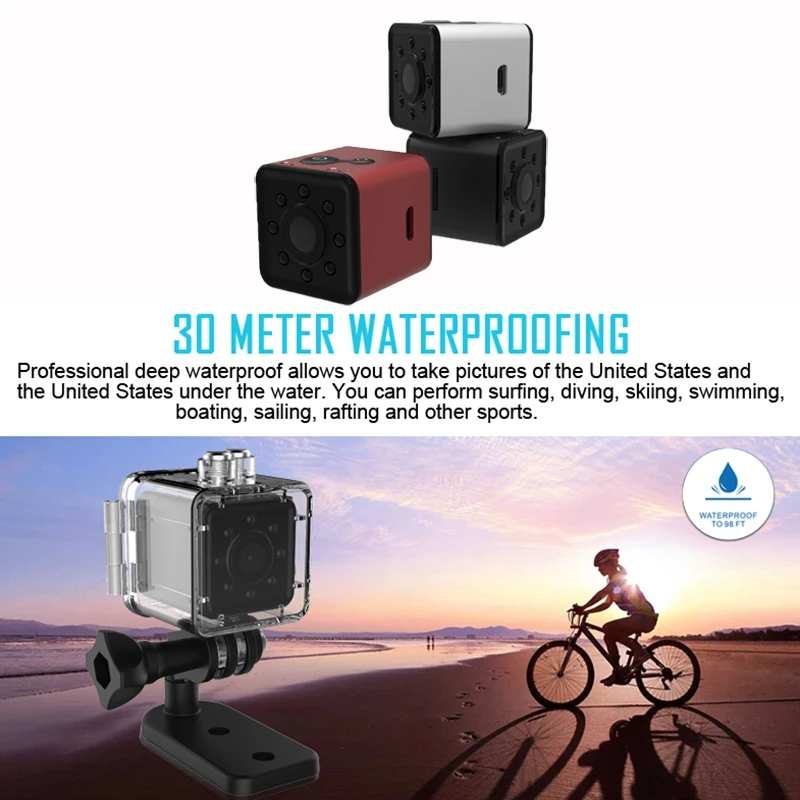 Мини-камера Wi-Fi Sq13 с сенсором full HD 1080 P Водонепроницаемая Оригинальная камера ночного видения