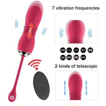 Thrusting Vaginal Balls G Spot Vibrators Kegel Ball Female Vagina Tighten Massage Exercise Wireless Remote Vibrating Egg Sex Toy 4