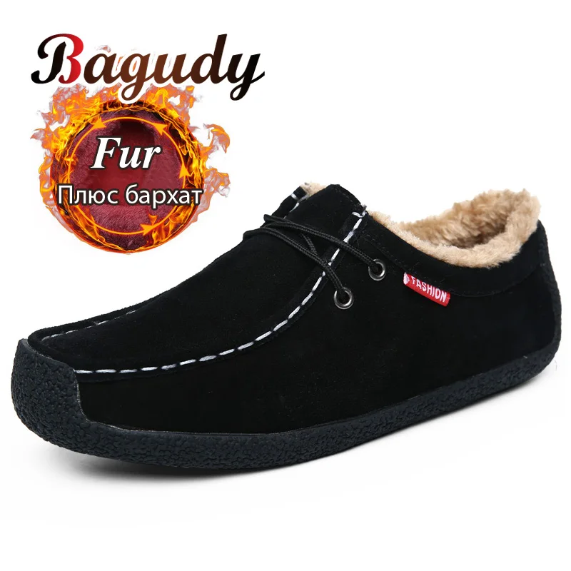 HOT Sale Winter Casual Snow Boots Leather Men Ankle Boots Flat Slip-Resistant Fashion Man Winter fur Warm Shoes Big Size 39-50 HOT Sale Winter Casual Snow Boots Leather Men Ankle Boots Flat Slip-Resistant Fashion Man Winter fur Warm Shoes Big Size 39-50