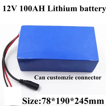 

PVC 12V 100Ah 120Ah Lithium Li Ion Battery Pack Built-in BMS for Golf Cart Solar Energy Motor Home Boat+10A Charger
