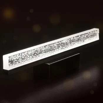 

Modern LED Bathroom Mirror Front Light Bright Wall Lamp Bedroom Dimming Vanity Lighting Wall Mounted Fixture Waterproof Anti-fog