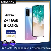 Global Versie Soyes P40 Pro + Smartphone Android 7.2Inch 6800Mah Gezicht Ontgrendeld Mobiele Telefoons 5MP Camera 2 Sim kaart Mobiele Telefoon